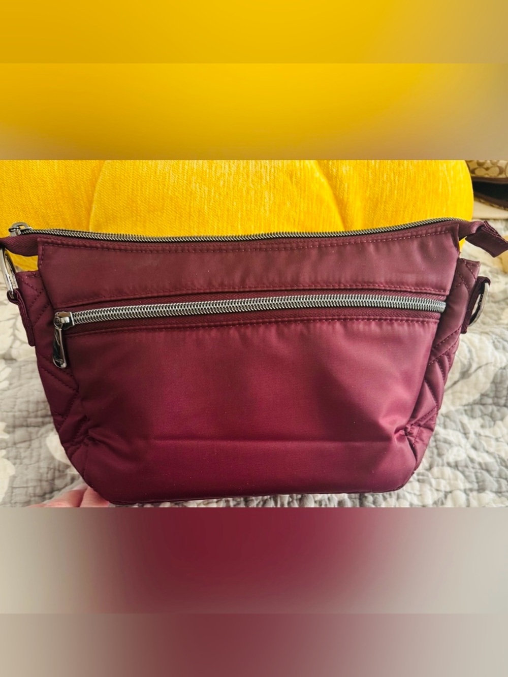 LUG “Dash” Classic Crossbody in PLUM. NWOT Two Months old - used once. - Picture 3 of 7
